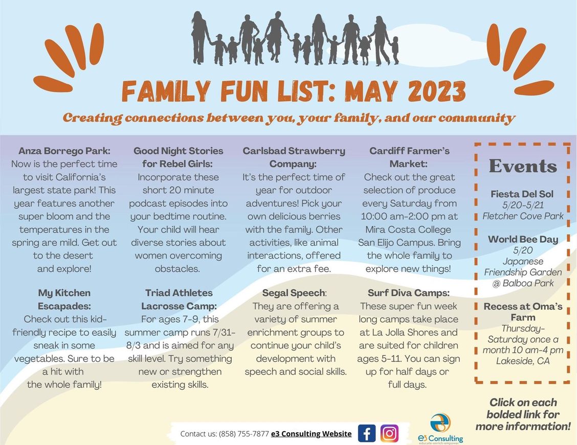 May Family Fun List