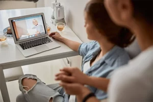 Person experiencing the benefits of using  Teletherapy for Students with Disabilities