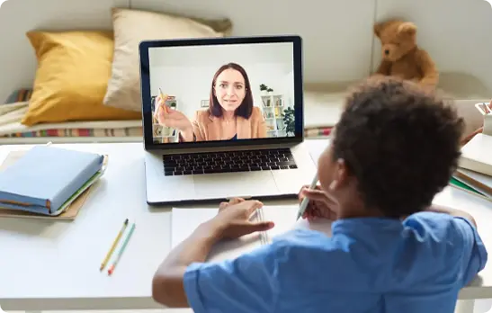 Child benefiting from e3 Consulting's Remote Special Education Services